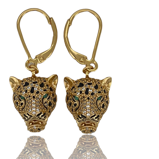 Limited Edition 18k  Gold Cheetah Earrings
