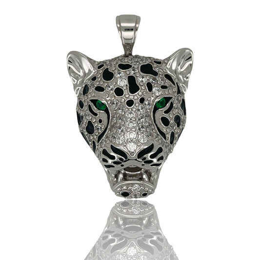 Limited Edition 18k White Gold Cheetah Pendant