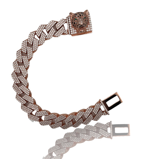 Limited Edition 18k Rose Gold Cheetah Bracelet